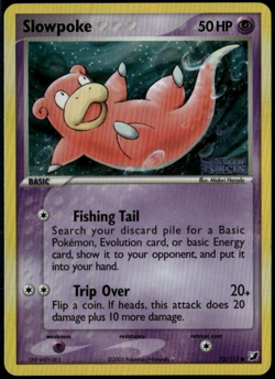Slowpoke Reverse Holo 72/115 ex Unseen Forces 2005 Pokemon Card LP - Image 1
