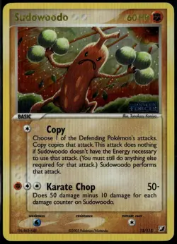 Sudowoodo Reverse Holo 14/115 ex Unseen Forces 2005 LP Pokemon Card - Image 1