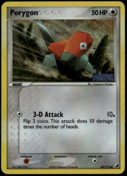 Porygon Reverse Holo 69/115 ex Unseen Forces 2005 Pokemon Card LP+ - Image 1