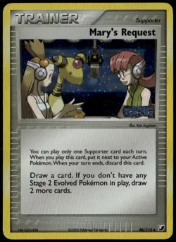 Mary's Request Reverse Holo 86/115 ex Unseen Forces 2005 Pokemon Card LP - Image 1