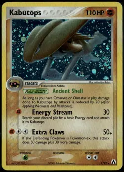 Kabutops Holo 7/92 ex Legend Maker 2006 LP Pokemon Card SWIRL - Image 1