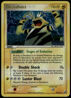Electabuzz Reverse Holo 22/115 ex Unseen Forces 2005 LP Pokemon Card - Image 1