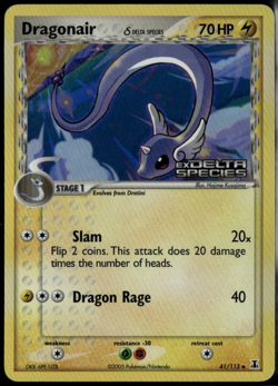Dragonair Reverse Holo 41/113 ex Delta Species 2005 MP Pokemon Card - Image 1