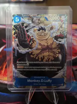Monkey D Luffy OP11-058 OP13 Treasure Rare TR One Piece Card English NM - Image 1