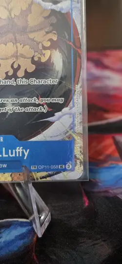 Monkey D Luffy OP11-058 OP13 Treasure Rare TR One Piece Card English NM - Image 5