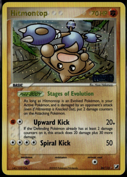 Hitmontop Reverse Holo 26/115 ex Unseen Forces 2005 LP+ Pokemon Card - Image 1