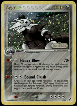 Aggron Reverse Holo 2/92 ex Legend Maker 2006 LP Pokemon Card - Image 1