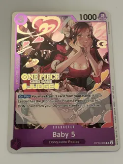 Baby 5 (Judge Pack Vol. 5) OP10-076 One Piece Promotion Cards Foil - Image 1