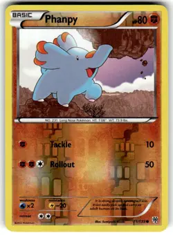 Pokemon 2012 NM Phanpy 71/135 Plasma Storm REVERSE Card - Image 1