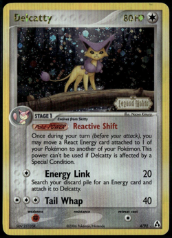 Delcatty Reverse Holo 4/92 ex Legend Maker 2006 LP+ Pokemon Card - Image 1