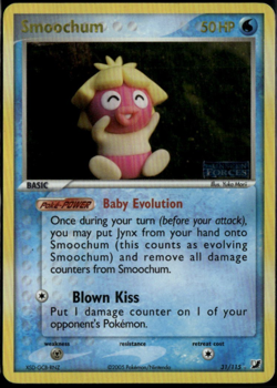 Smoochum Reverse Holo 31/115 ex Unseen Forces 2005 LP- Pokemon Card - Image 1