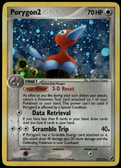 Porygon2 Holo 12/115 ex Unseen Forces 2005 LP Pokemon Card - Image 1
