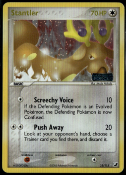 Stantler Reverse Holo 32/115 ex Unseen Forces 2005 LP- Pokemon Card - Image 1