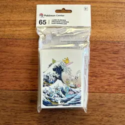 Pokemon Center Great Wave Pikachu and Friends Card Sleeves Sealed Pack (65ct) - Image 1