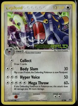 Exploud Reverse Holo 3/106 ex Emerald 2005 MP Pokemon Card - Image 1