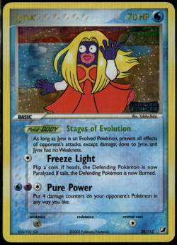 Jynx Reverse Holo 28/115 ex Unseen Forces 2005 MP Pokemon Card - Image 1