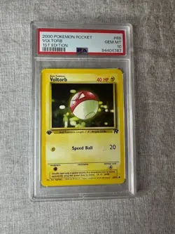 2000 Pokemon Rocket Voltorb #69 1st Edition WOTC PSA 10 GEM MINT Graded Card - Image 1