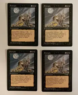 Magic the Gathering: Alliances (1996): Dystopia x 4, NM condition/never played - Image 1