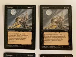 Magic the Gathering: Alliances (1996): Dystopia x 4, NM condition/never played - Image 2