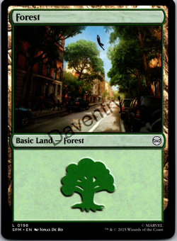 Marvel's Spider-Man SPM - Basic Land Set (5 Cards) MTG Near Mint Regular - Image 2