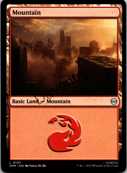 Marvel's Spider-Man SPM - Basic Land Set (5 Cards) MTG Near Mint Regular - Image 3