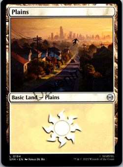 Marvel's Spider-Man SPM - Basic Land Set (5 Cards) MTG Near Mint Regular - Image 4