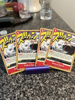 One Piece Card Game Radical Beam!! OP01-029 UC NM English Playset X4! - Image 1