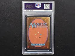 1993 MTG Magic the Gathering Card Alpha Mountain Version 1 PSA 6 - Image 2