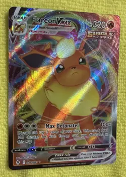 Flareon Vmax 018/203 Evolving Skies Full Art Ultra Rare Pokemon Card Near Mint - Image 2