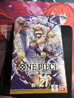 ONE PIECE TCG: EX GEAR 5 ULTRA STARTER DECK ST21 51 Cards Sealed - Image 1
