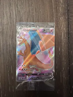Charizard V SWSH050 - NM Full Art Promo Pokemon Card. - Image 1