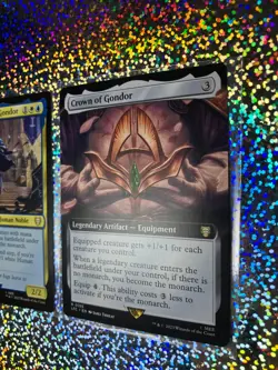 MTG Rare Regular Extended Art: 0093 Beregond of the Guard; 0155 Crown of Gondor - Image 4