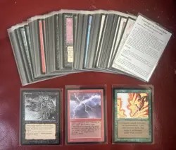 MTG LEGENDS Common Set LP/NM Magic The GATHERING Chain Lightning Darkness - Image 1