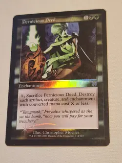 MTG Magic Apocalypse FOIL Pernicious Deed LP - Image 1
