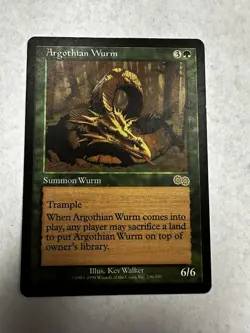 Argothian Wurm *Urza's Saga* MTG Magic the Gathering - Image 1