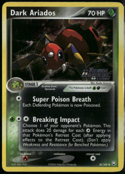 Dark Ariados Reverse Holo Stamp 30/109 ex Team Rocket Returns 2004 NM Pokemon - Image 1