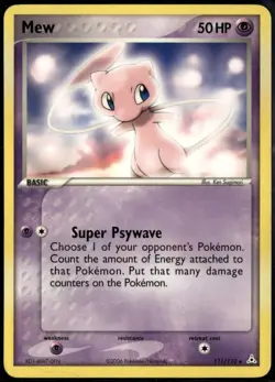 Mew Non-Holo 111/110 - ex Holon Phantoms 2006 LP Pokemon Card - Image 1