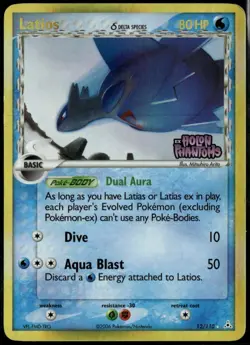 Latios Reverse Holo 12/101 ex Holon Phantoms 2006 MP Pokemon Card - Image 1