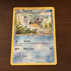 Pokemon TCG Squirtle Card 14/101 Build-A-Bear Workshop Exclusive VLP/NM - Image 1