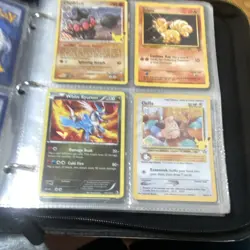 Pokemon TCG Pikachu Binder Lot Charizard, Eevee, Gengar, Holo Foil Promo Cards - Image 4