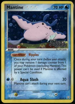 Mantine Reverse Holo Stamp 45/109 ex Team Rocket Returns 2004 NM Pokemon - Image 1
