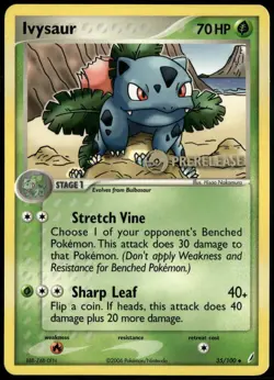 Ivysaur Prerelease - ex Crystal Guardians 35/100 2006 LP+ Pokemon - Image 1