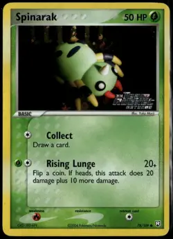Spinarak Reverse Holo 78/109 ex Team Rocket Returns 2004 NM Pokemon - Image 1