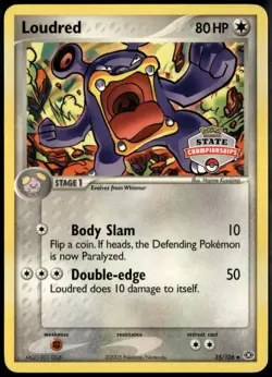 Loudred State 35/106 ex Emerald 2005 NM Pokemon - Image 1