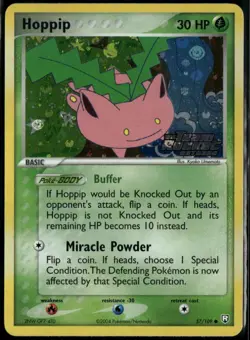 Hoppip Reverse Holo 57/109 ex Team Rocket Returns 2004 NM Pokemon - Image 1