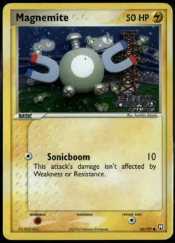 Magnemite Reverse Holo 66/109 ex Team Rocket Returns 2004 NM Pokemon - Image 1