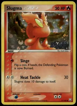 Slugma Reverse Holo 77/109 ex Team Rocket Returns 2004 NM Pokemon - Image 1