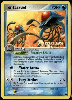 Tentacruel - 45/92 Legend Maker Prerelease Stamp Promo 2006 NM Pokemon - Image 1