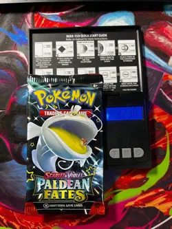 HEAVYU 22.38Grams! Pokemon Paldean Fates Factory Sealed Booster Pack!! - Image 1