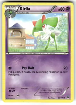 Kirlia 60/135 Pokemon - Black and White Plasma Storm NM - Image 1